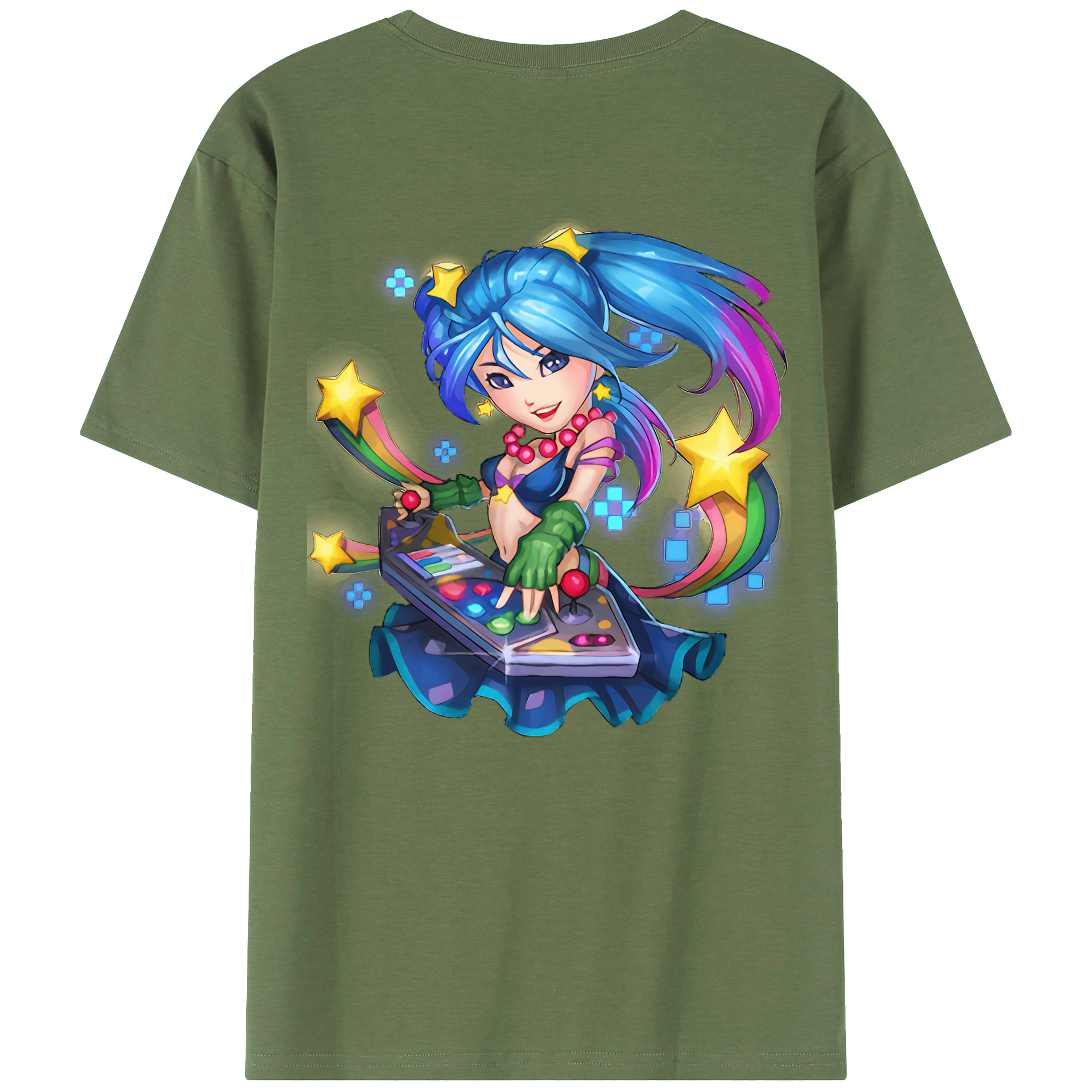 （画像用） リーグ・オブ・レジェンド League of Legends LOL 綿100％ メンズ半袖Tシャツ（バックプリント） 通気性